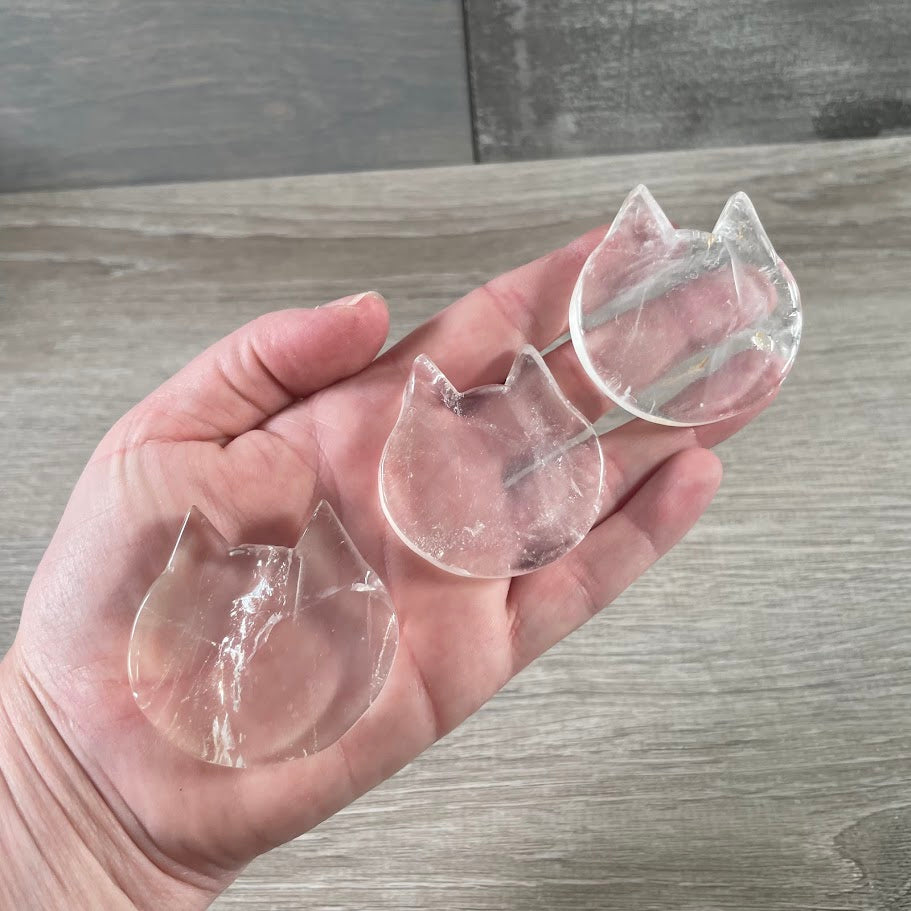 Cat Face Figurine – Gemstone Crystal Animal Carvings