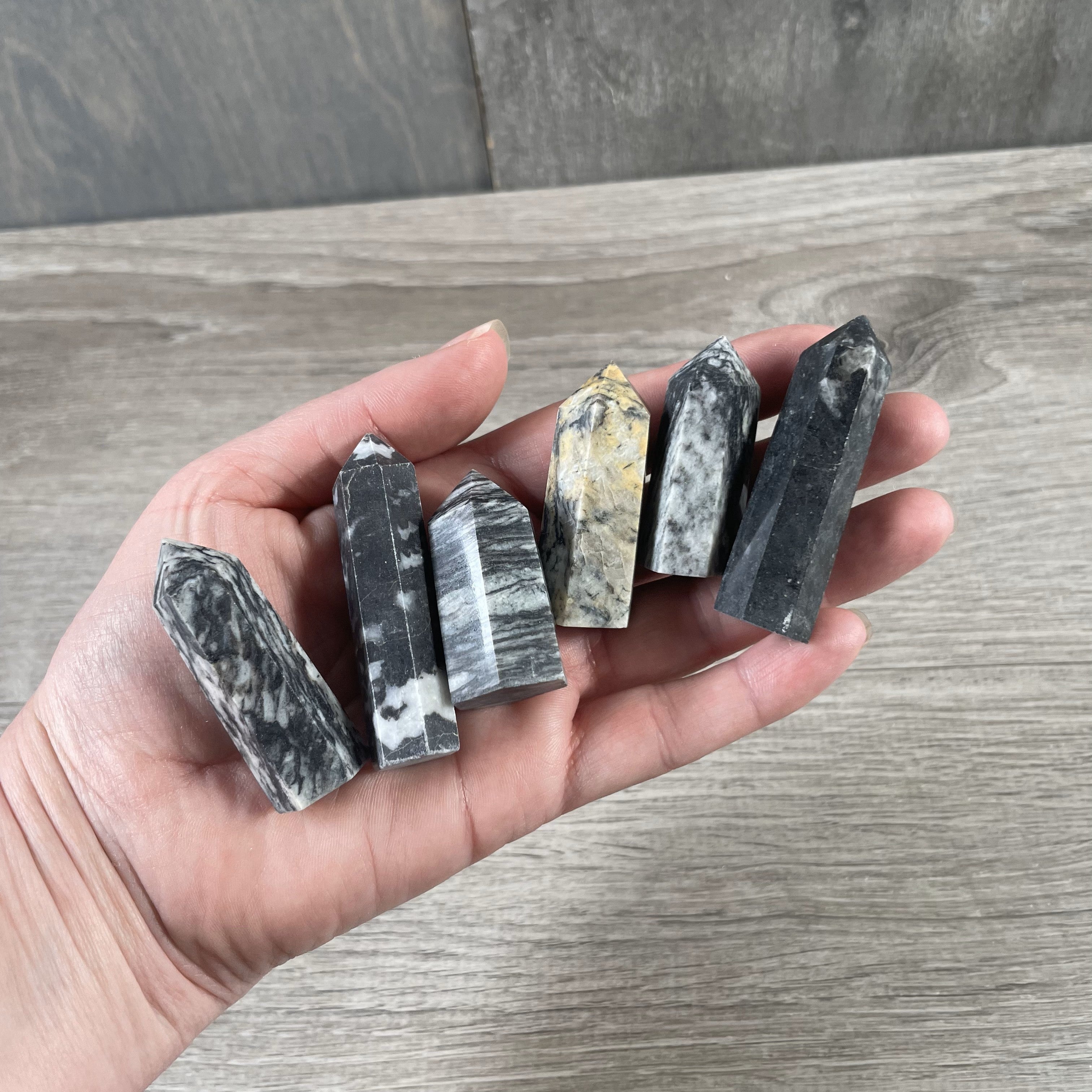 Spider web jasper 0 to 1 oz crystal obelisk for metaphysical shops