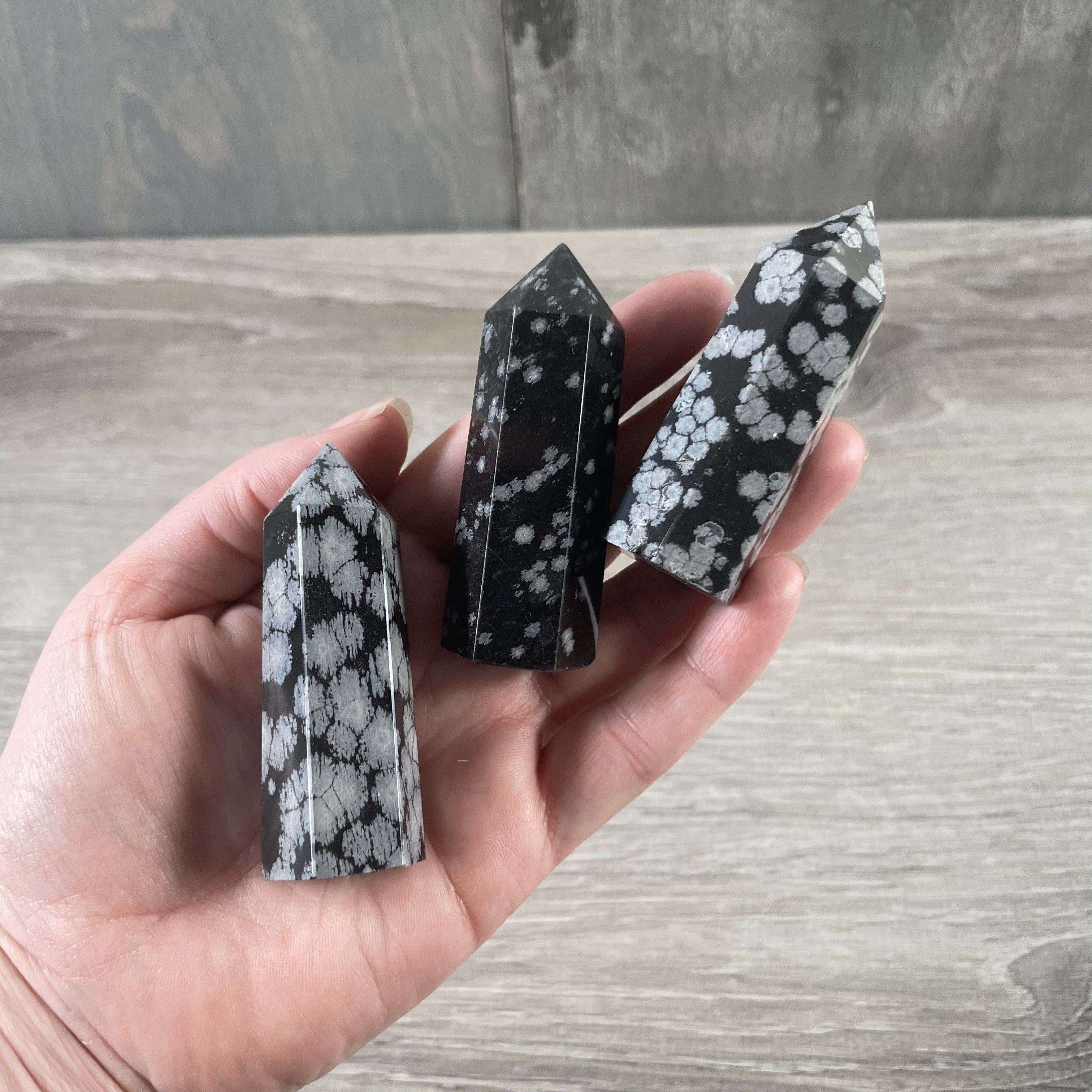 snowflake obsidian obelisks for gift shops