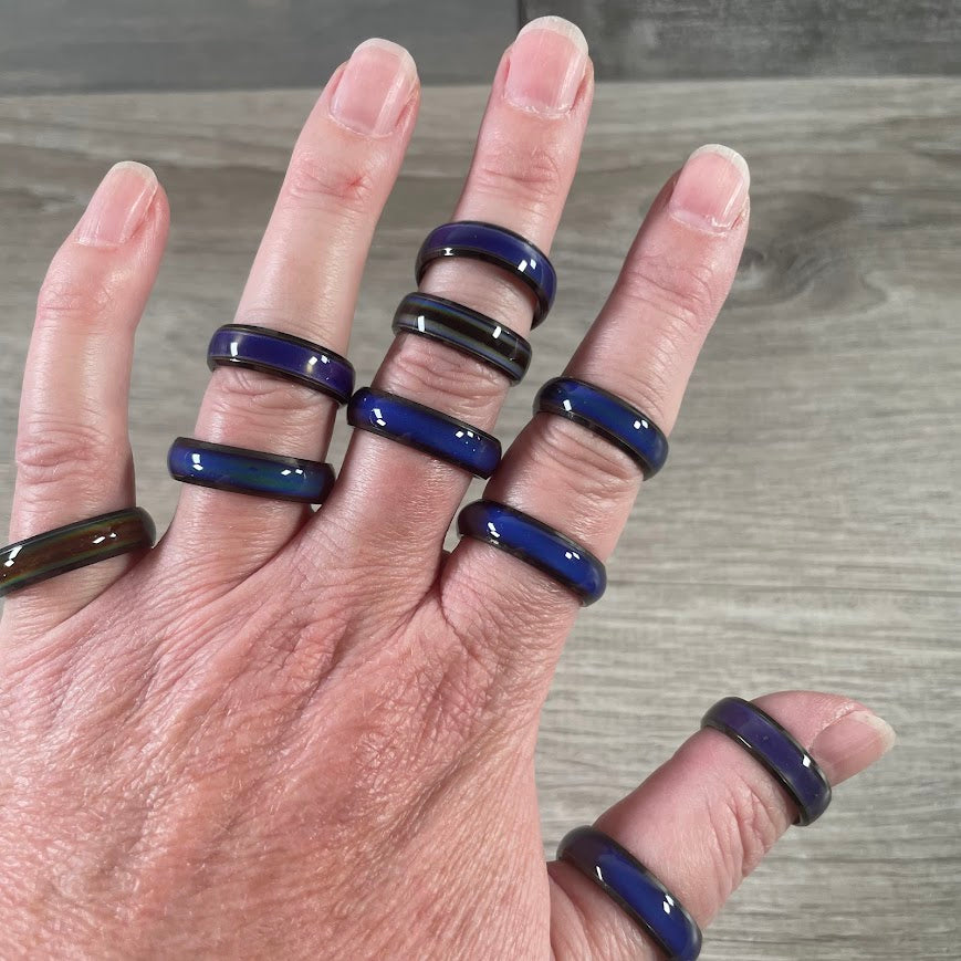 Color changing ring stainless steel for metaphysical shops