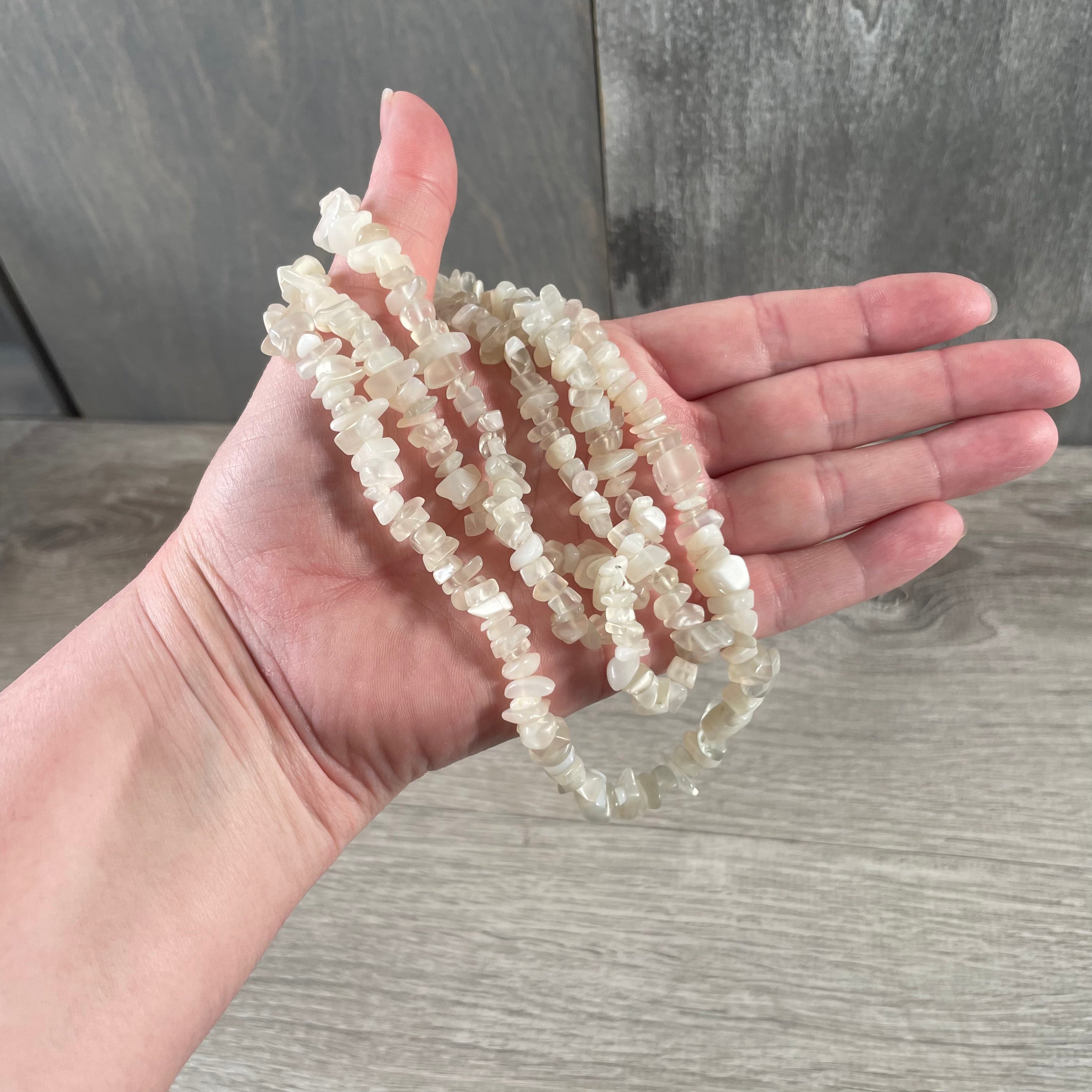 Moonstone Wholesale Gemstone Chip Necklaces