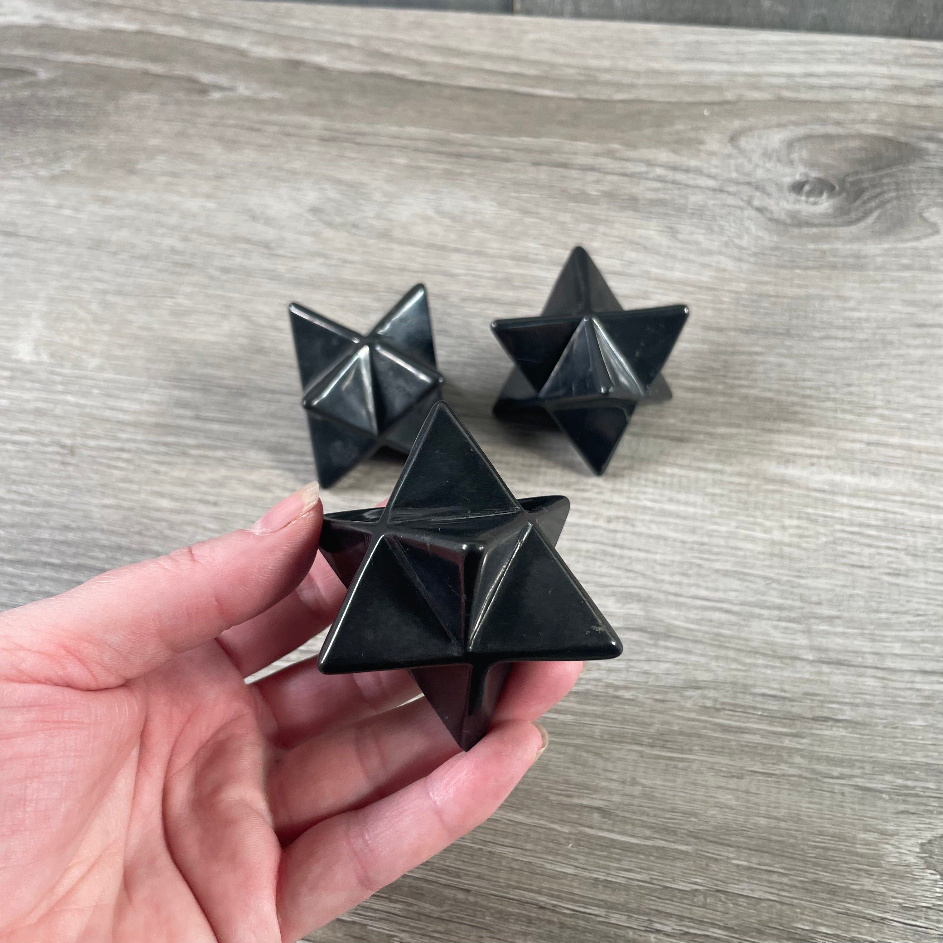 Merkaba energy crystal made from Shungite