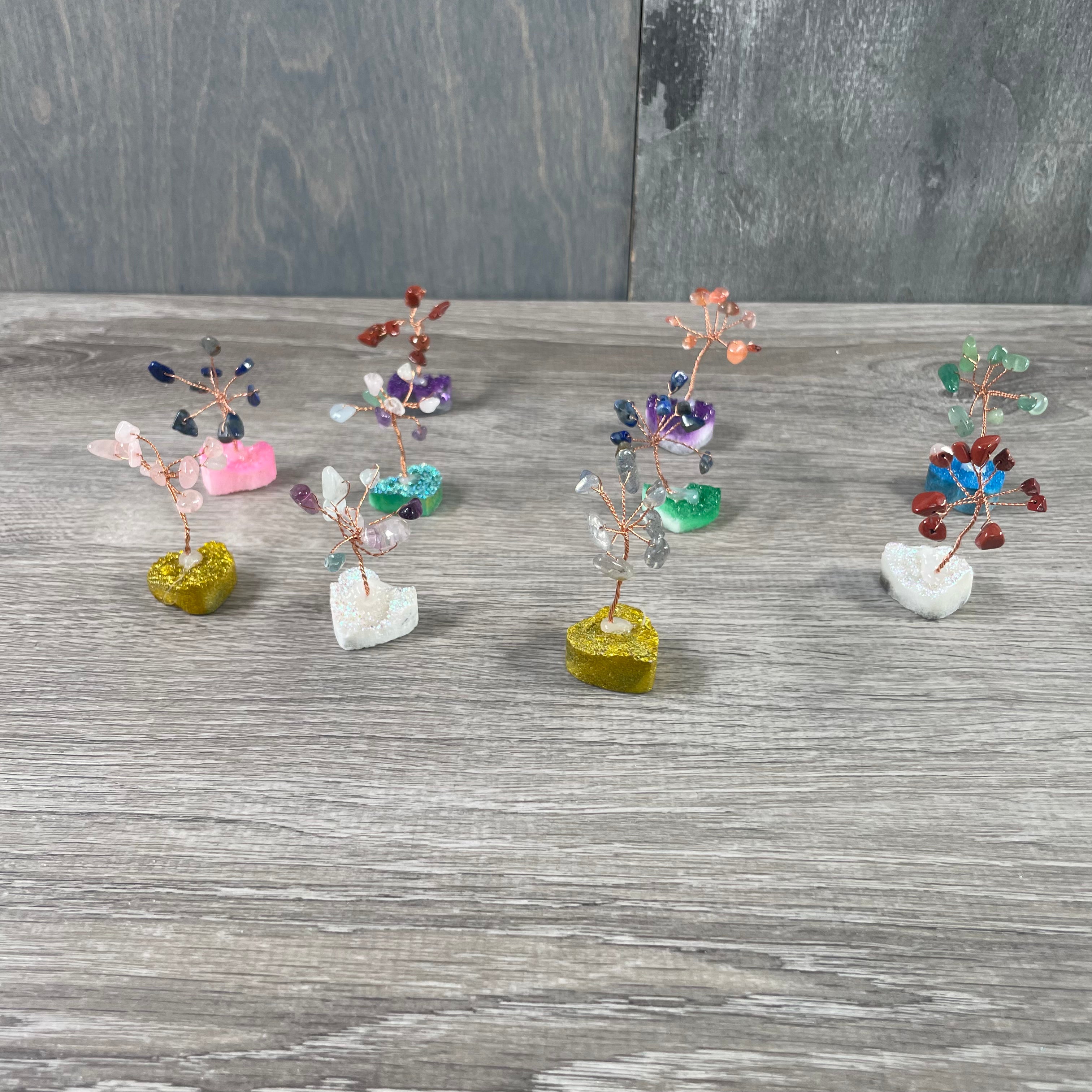 Gemstone tree home decor