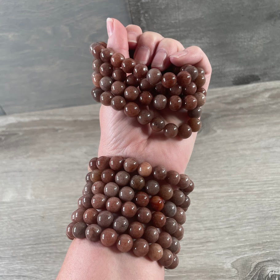 red aventurine wholesale gemstone bracelet spiritual healing jewelry
