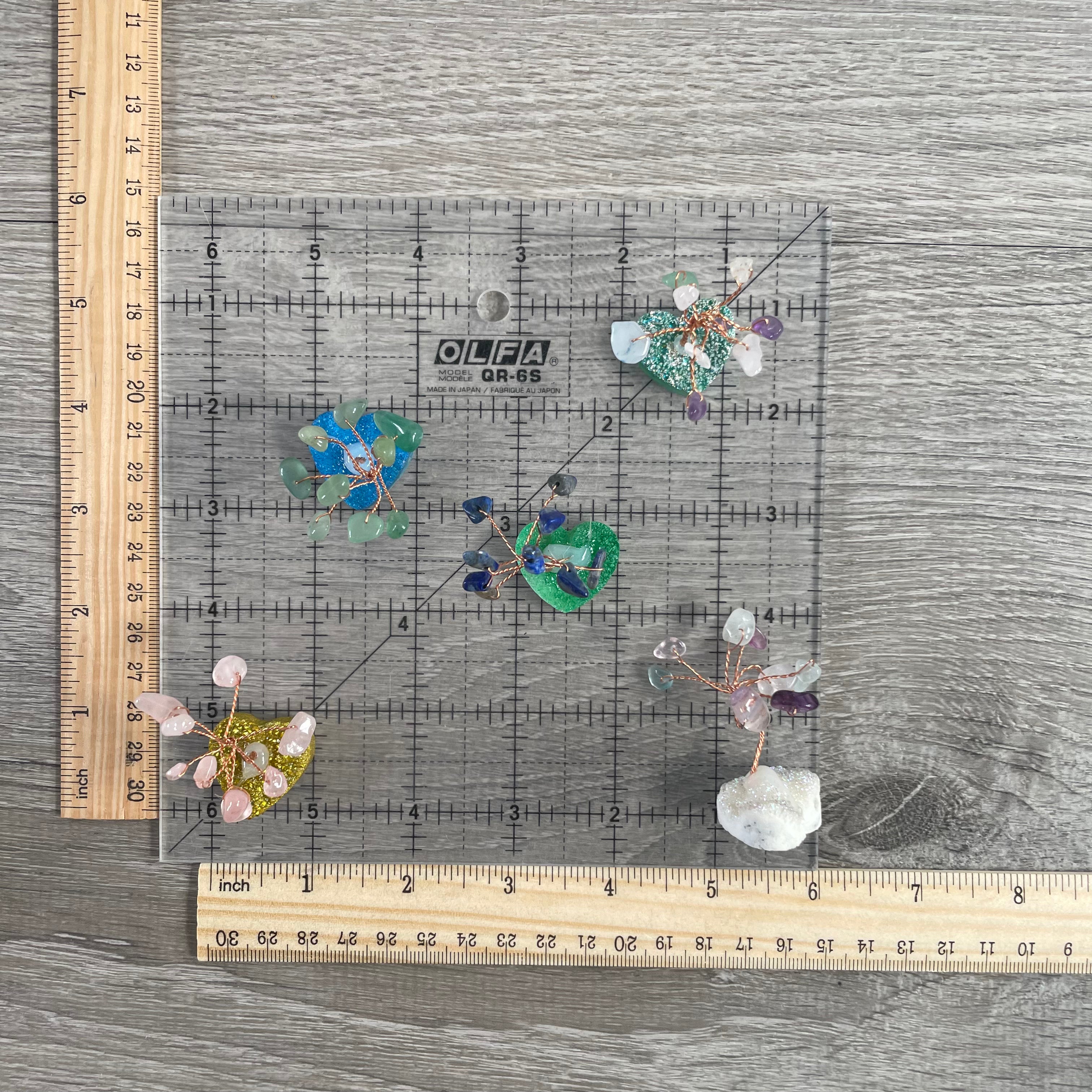 Assorted Gemstone Trees with Copper Wire - Small