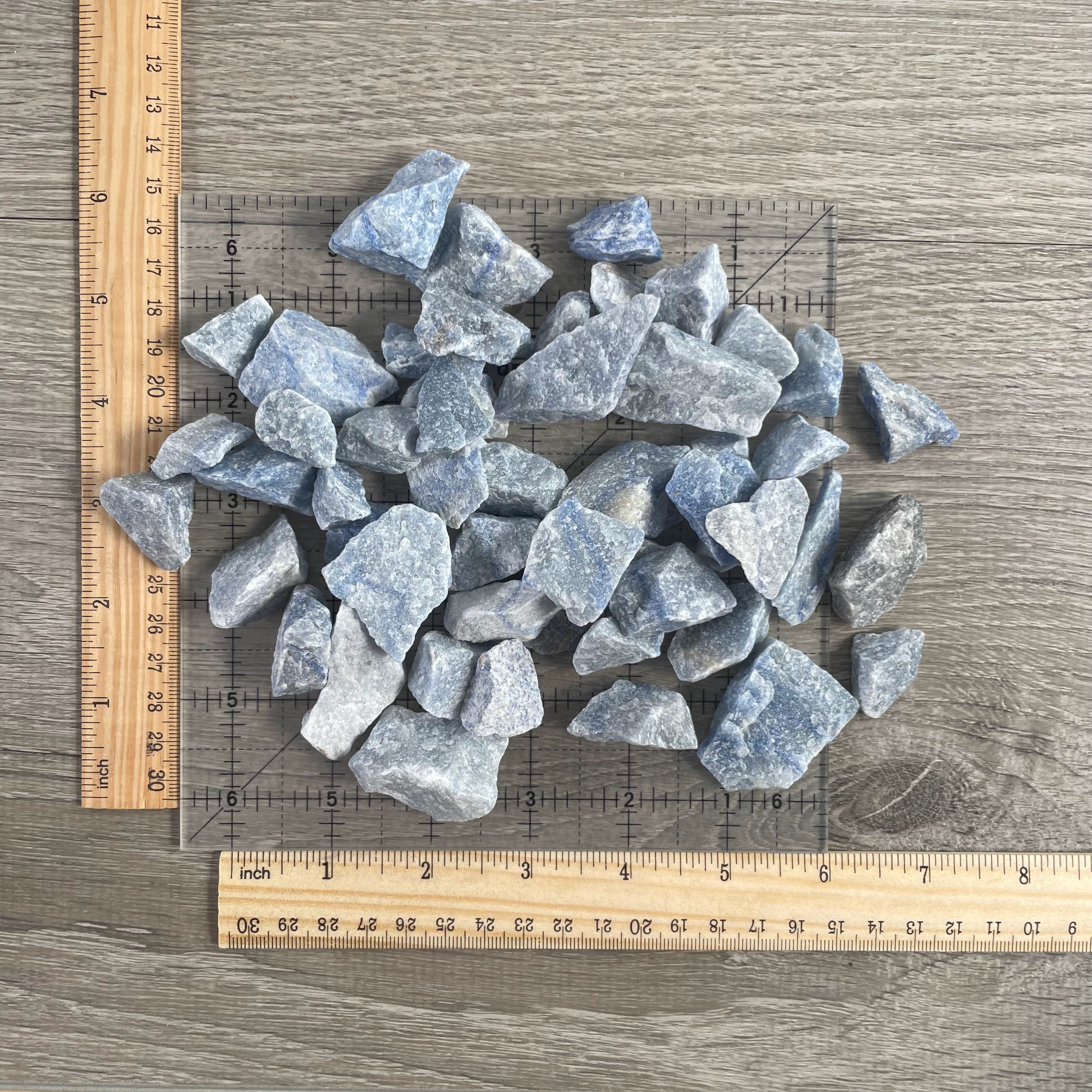 Bulk lot Blue Quartz raw stones for sale