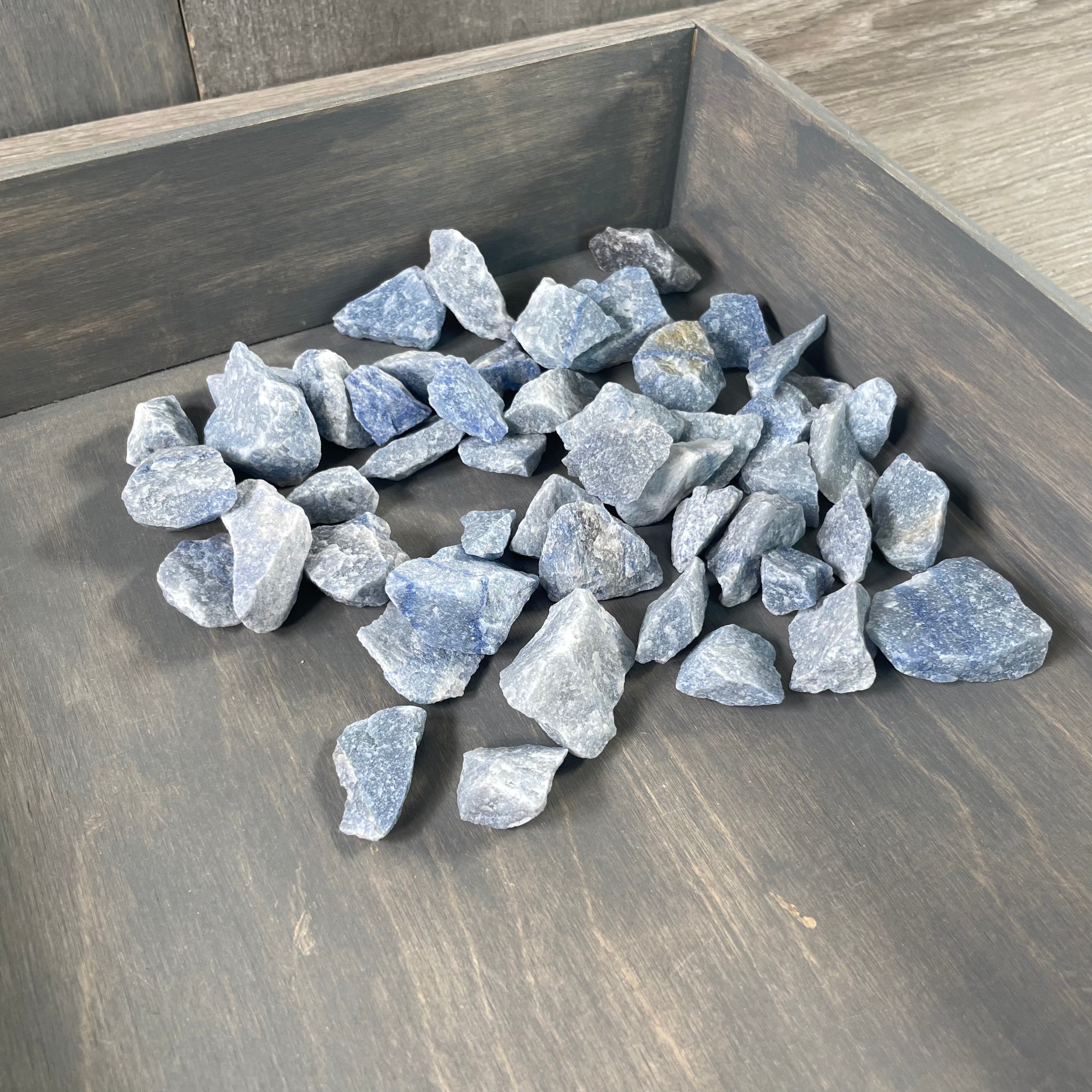 Bulk rough Blue Quartz stones for crystal healing