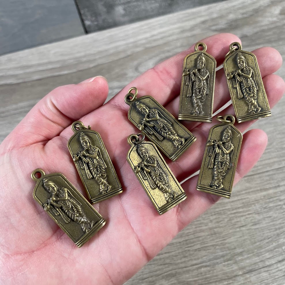 Tibetan Style Deity Pot Metal Pendants – Spiritual Amulet Charms for Jewelry Making