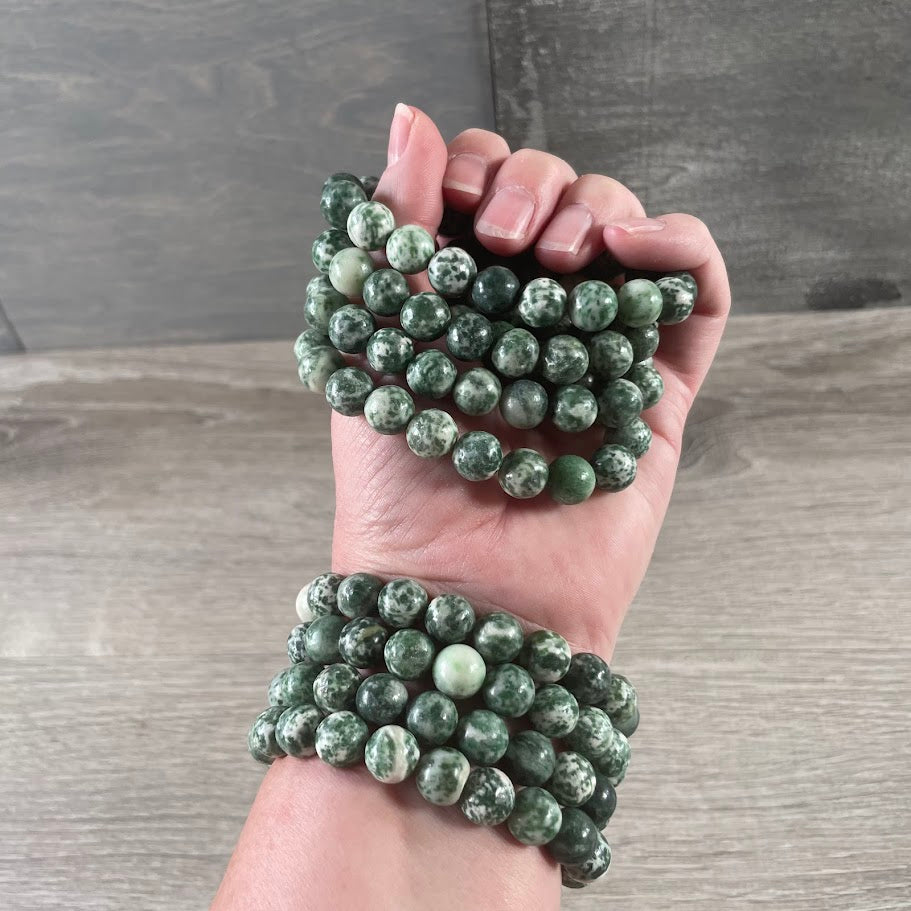 tree agate bulk stacking bracelets