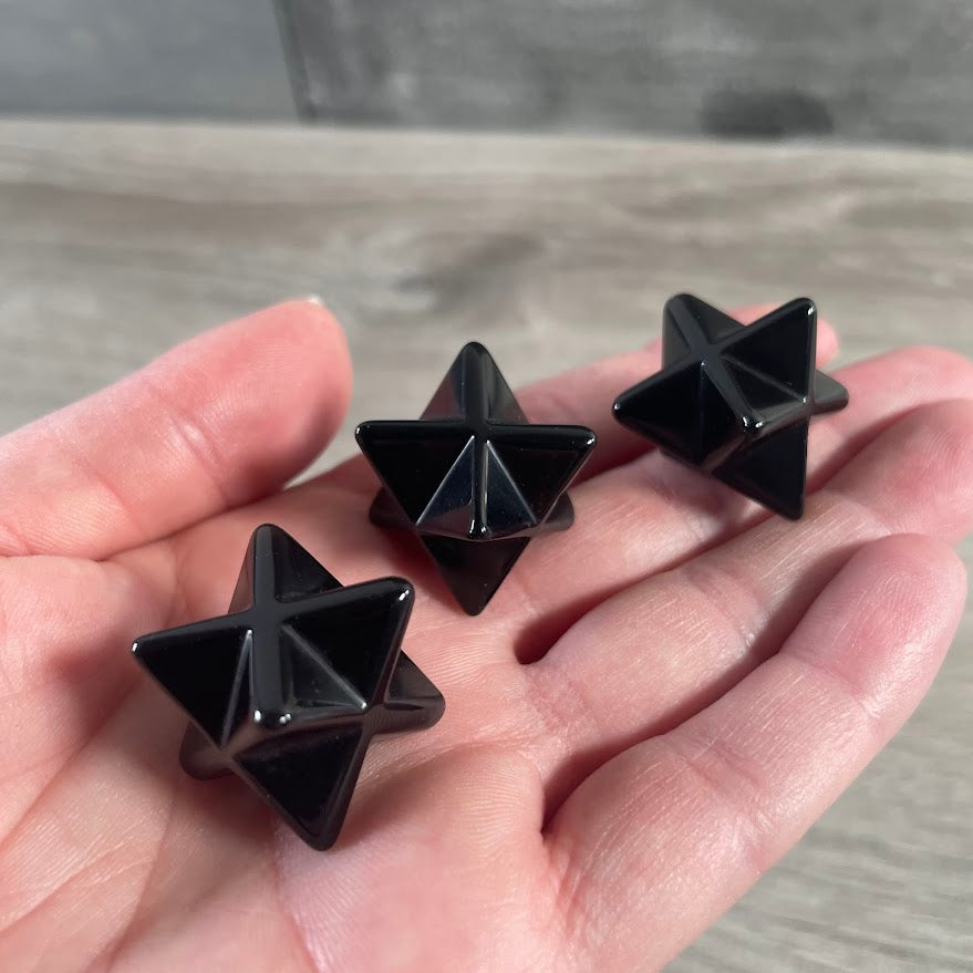 Gemstone Merkaba Star 25mm Sacred Geometry Crystal