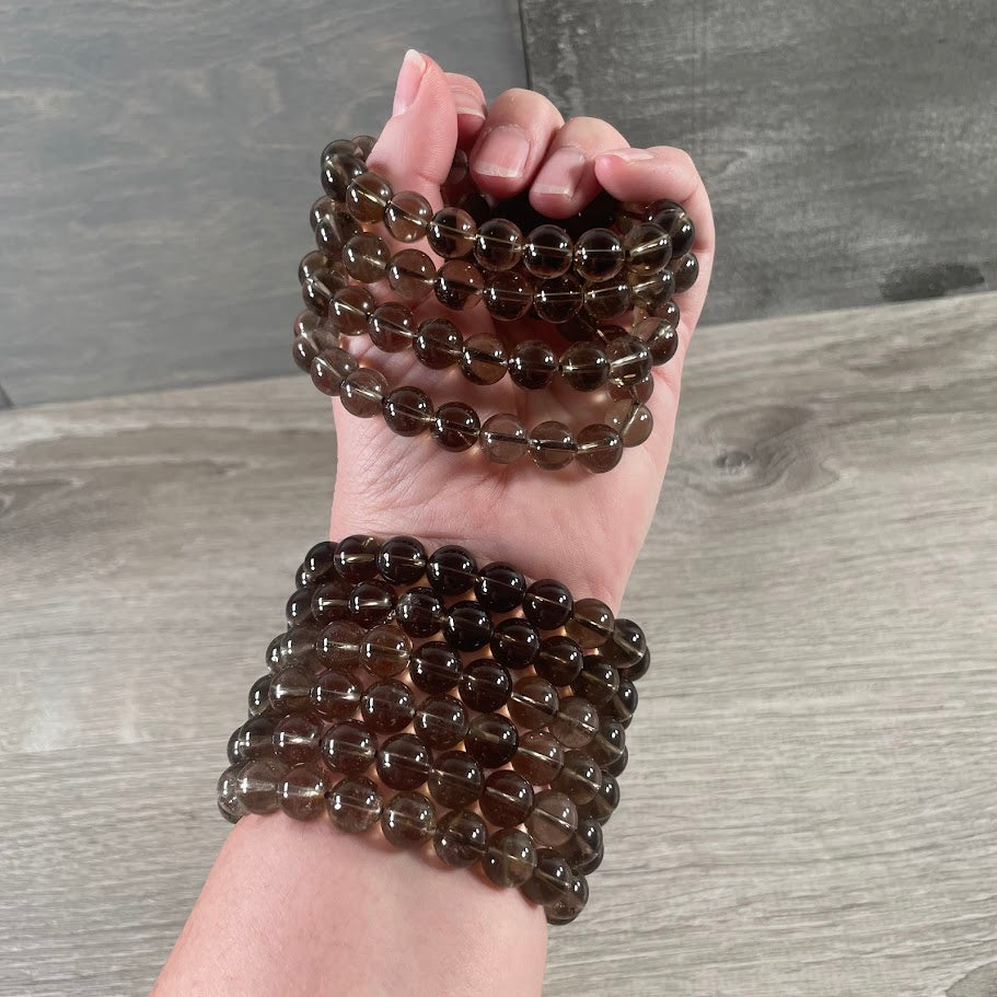 smoky quartz 10mm wholesale jewelry for retailers - bracelet