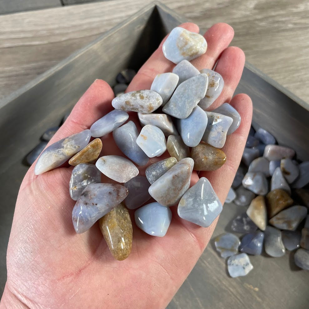 chalcedony healing crystals tumbled stones wholesale lot