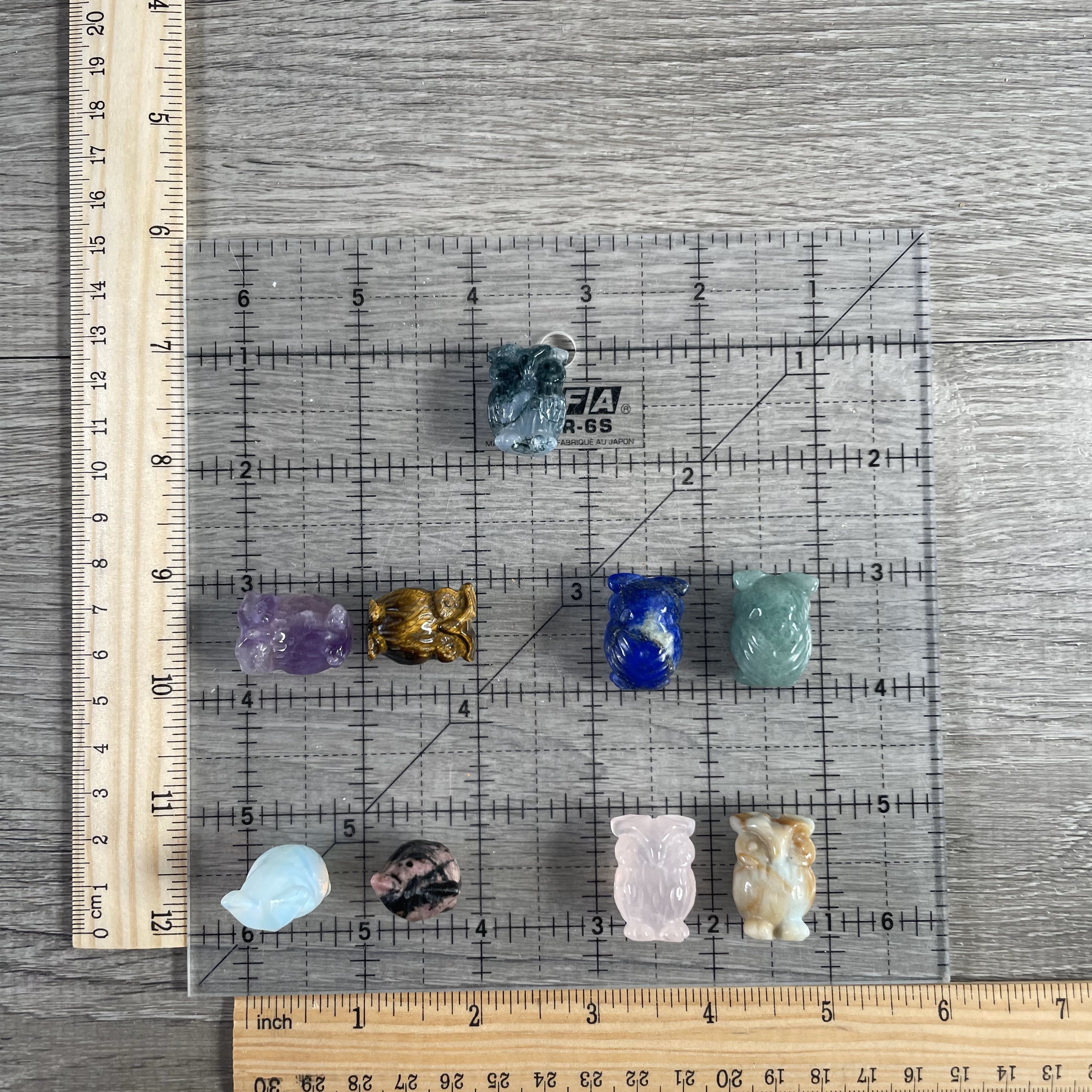 Gemstone Owl Figurine – Small Crystal Owl Decor