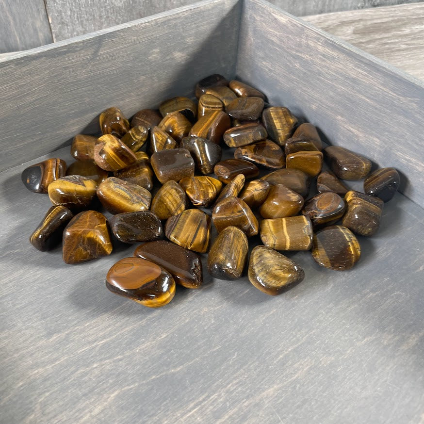 Polished tiger eye crystals in bulk for metaphysical shops