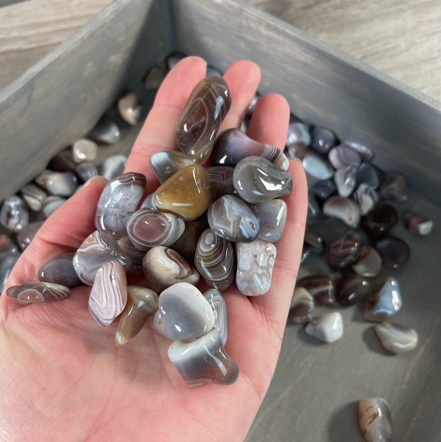 Bulk Botswana Agate tumbled stones for metaphysical stores