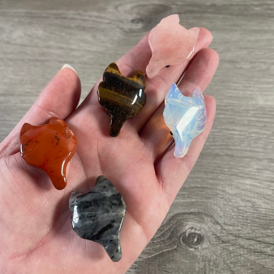 Fox Head Gemstone Pendants – Wholesale Animal Spirit Jewelry