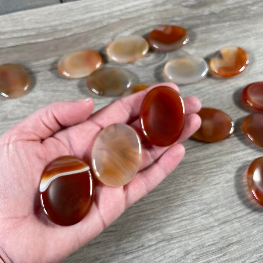 Oval Gemstone Worry Stones – Bulk Polished Pocket Crystals