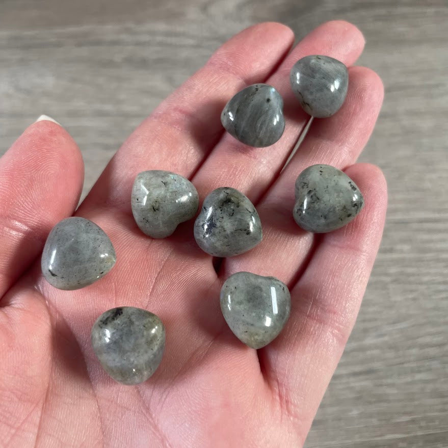 Labradorite pocket hearts for spiritual shops