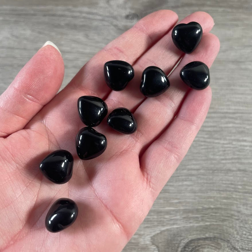 obsidian mini heart carving gift shop crystal wholesale