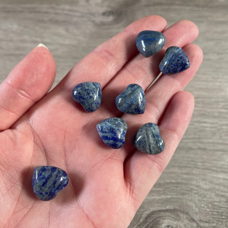 lapis lazuli pocket hearts wholesale