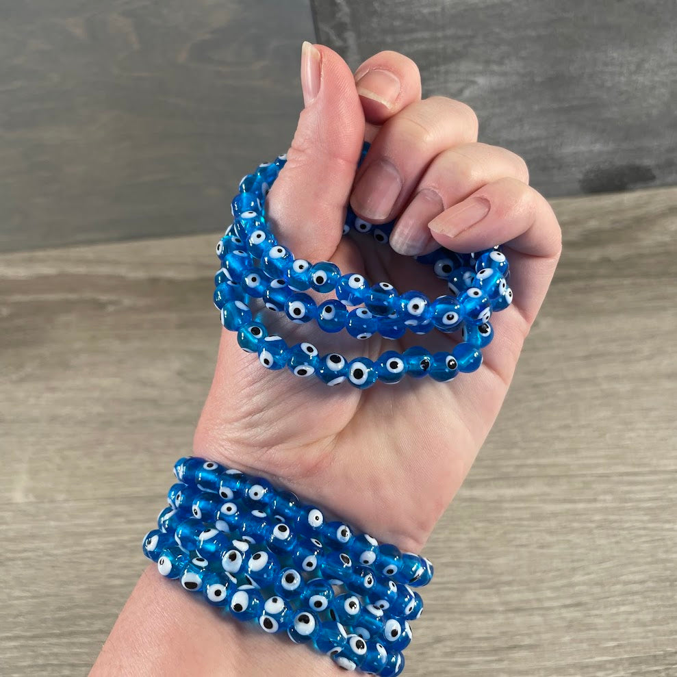 stackable evil eye beaded bracelet for wholesale jewelry retailers