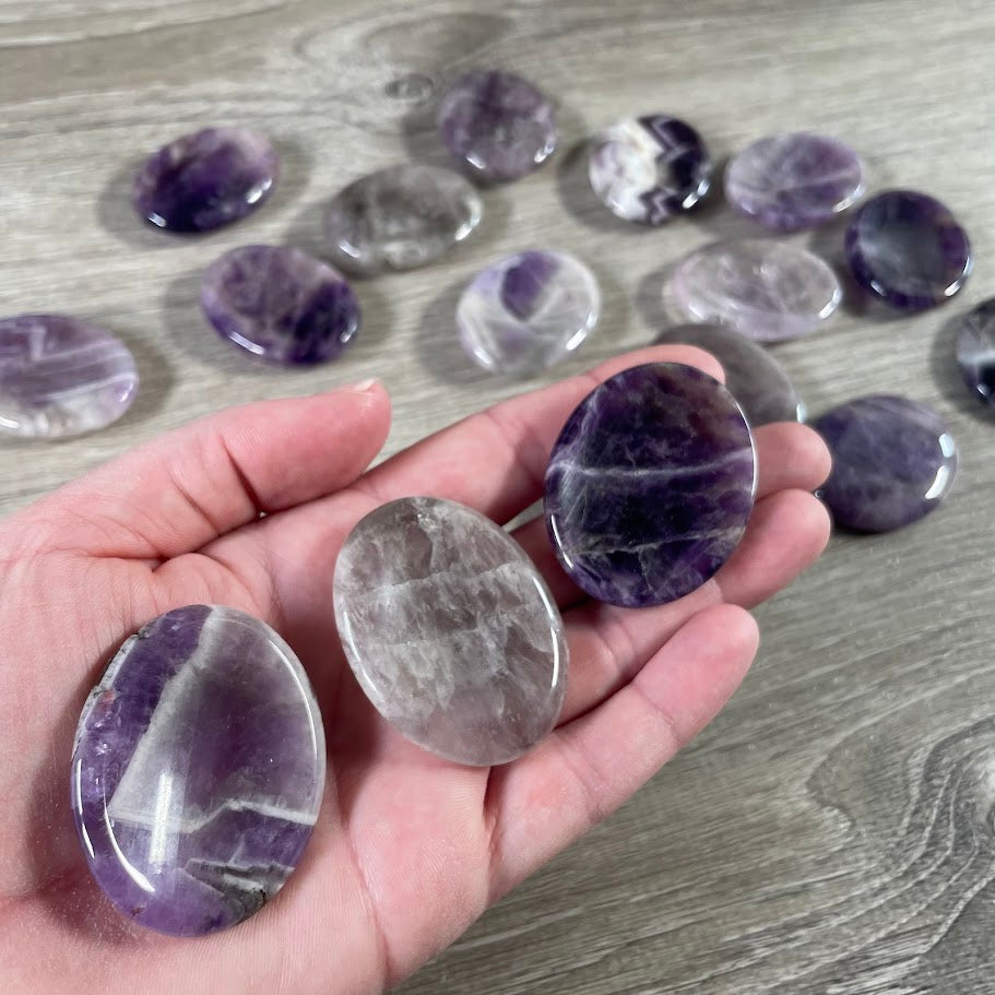 amethyst crystal worry stones for anxiety relief bulk