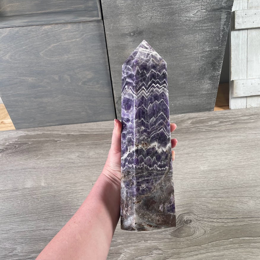 amethyst large obelisk - wholesale