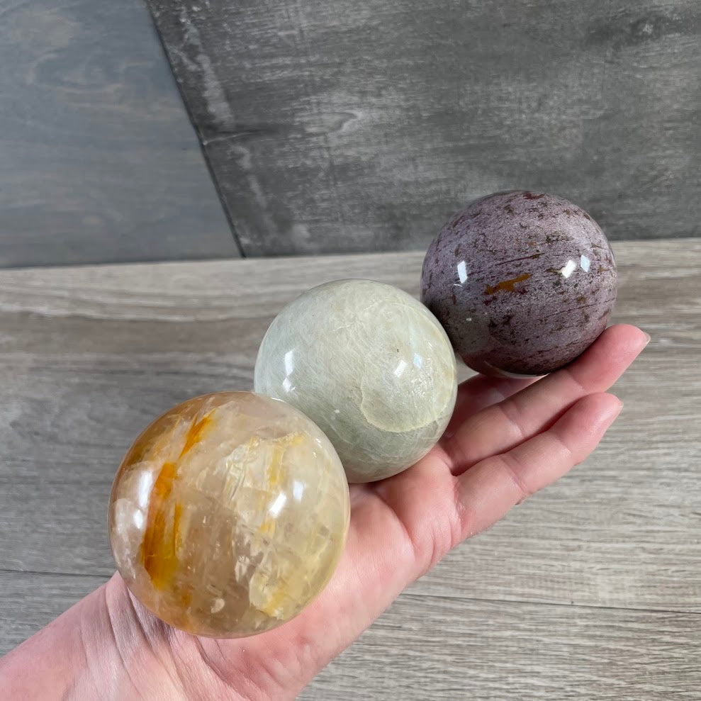 Madagascar assorted crystal spheres by the ounce gift shop supply