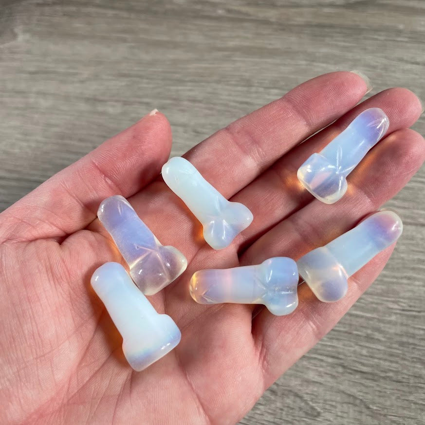 Crystal Phallic Figurine – Small Carved Gemstone Statue