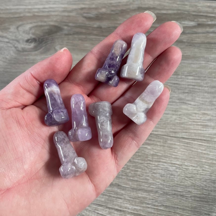 Crystal Phallic Figurine – Small Carved Gemstone Statue