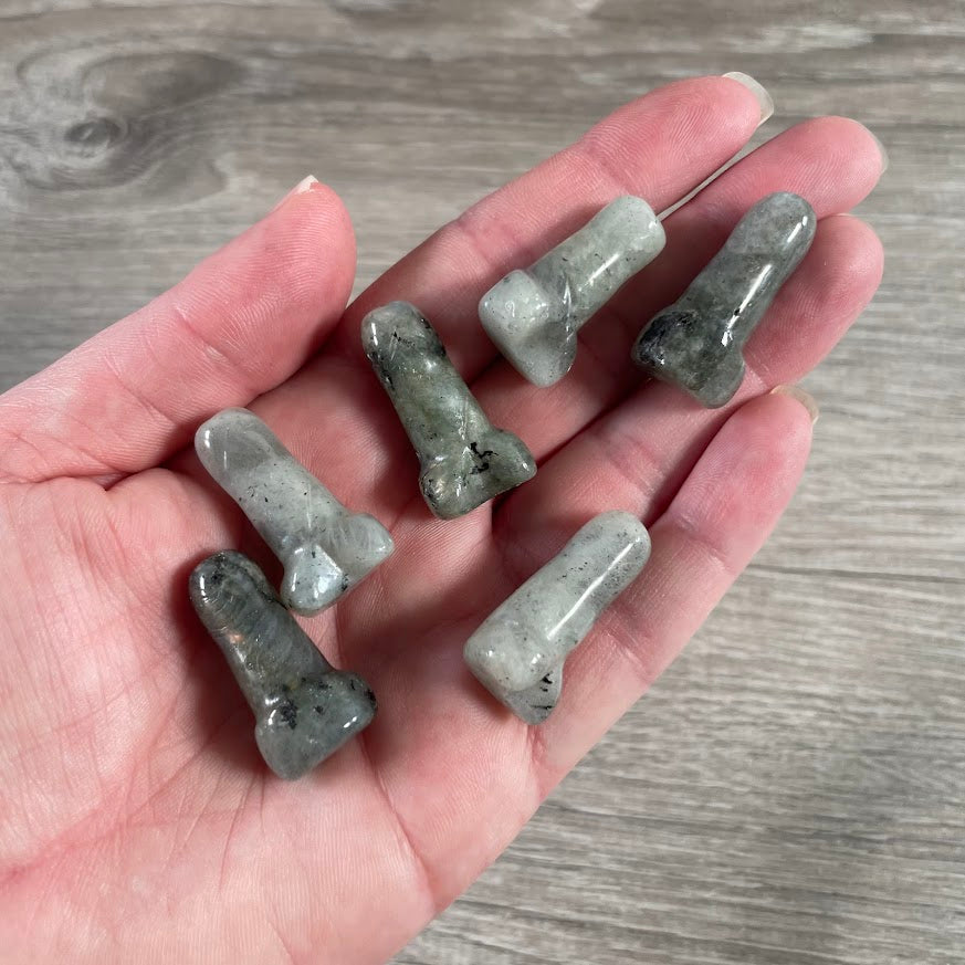 Crystal Phallic Figurine – Small Carved Gemstone Statue