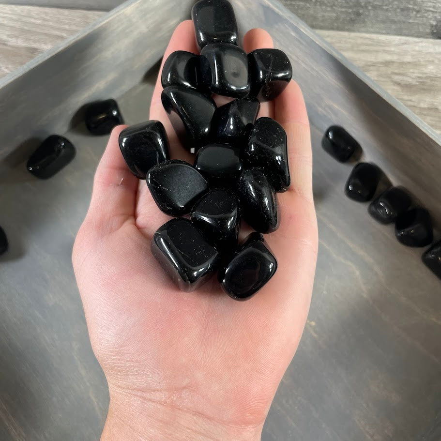 obsidian tumbled stones for metaphysical shops