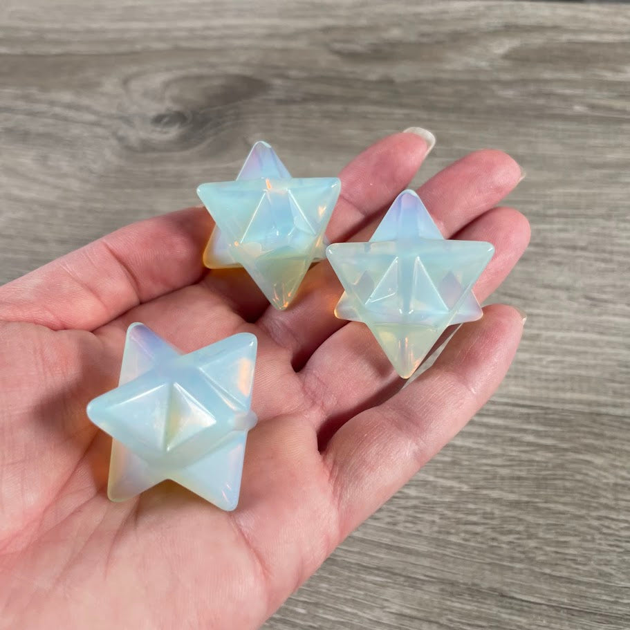 opalite crystal Merkaba sacred symbol wholesale 40mm size