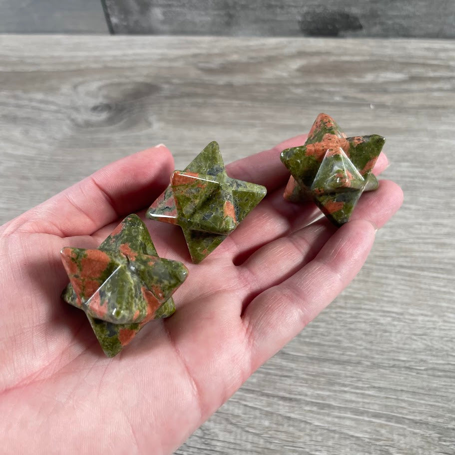 Unakite bulk gemstone Merkaba for gift stores and healing centers
