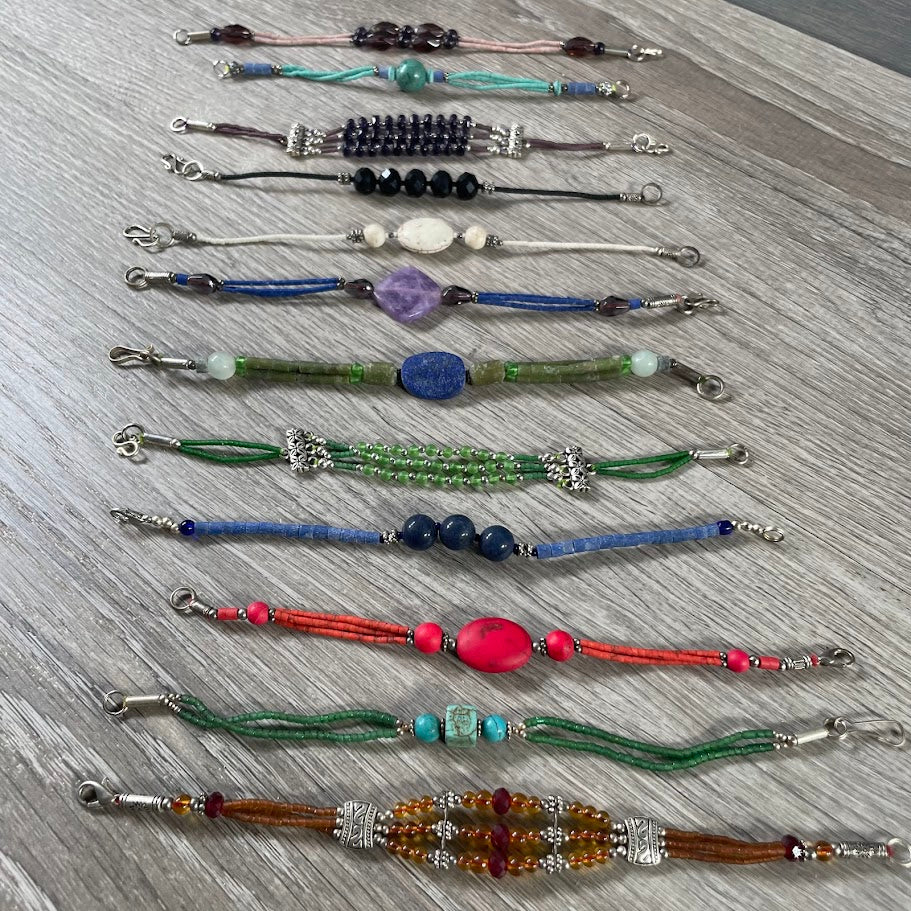 Boho beaded bracelet for wholesale crystal shop