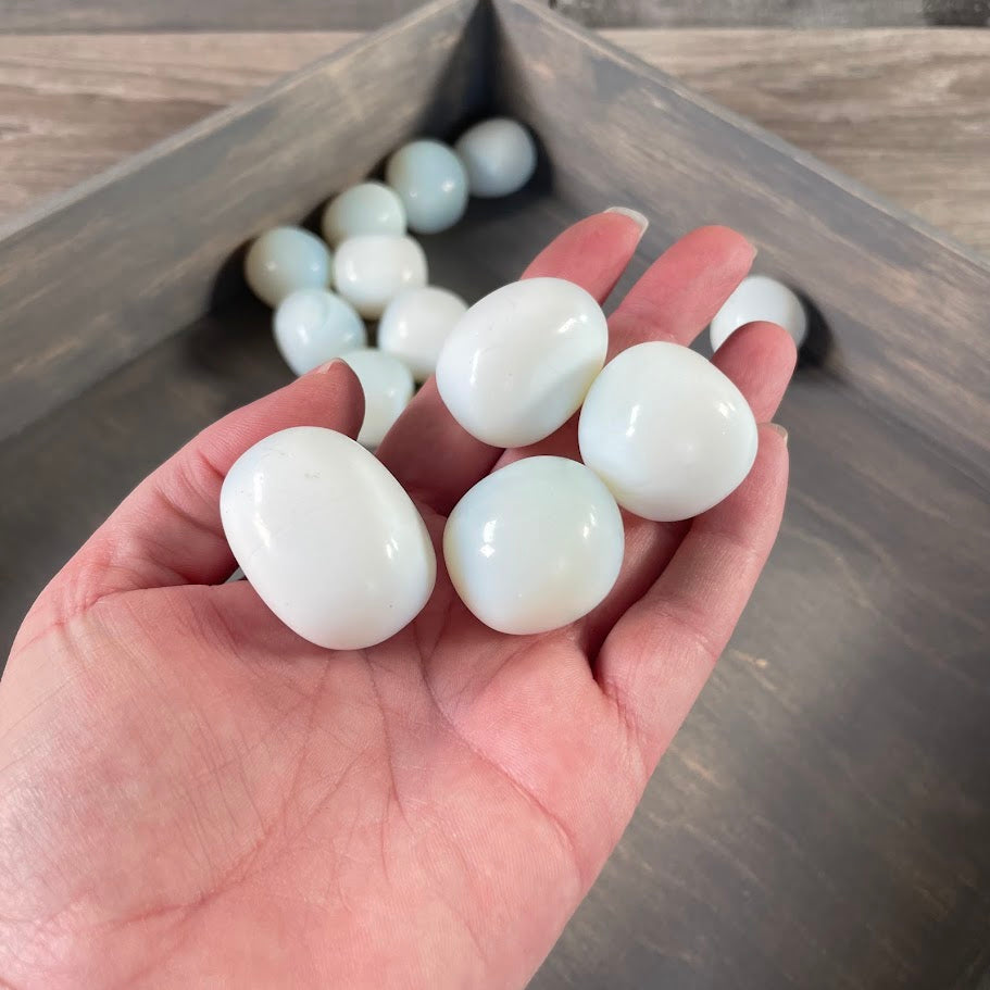 Bulk tumbled opalite stones for energy healing