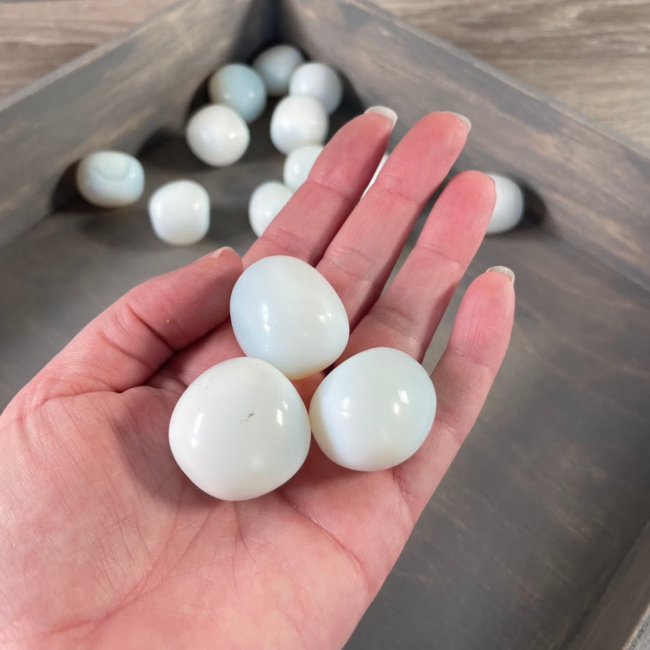 Tumbled Opalite Crystals – 1 Pound Bag for Metaphysical Shops