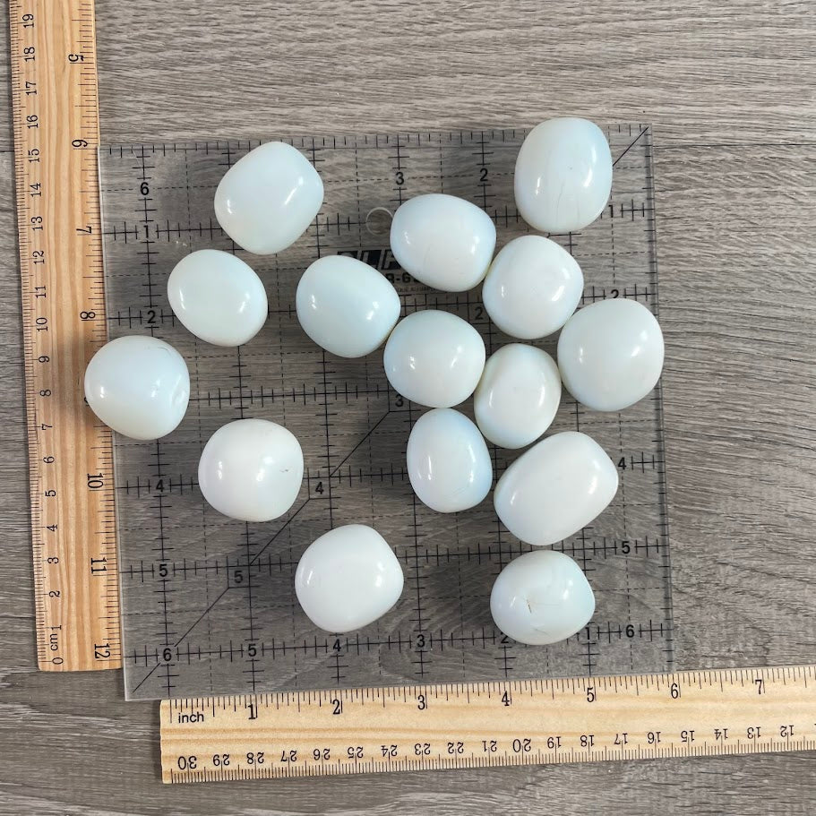 Tumbled Opalite Crystals – 1 Pound Bag for Metaphysical Shops