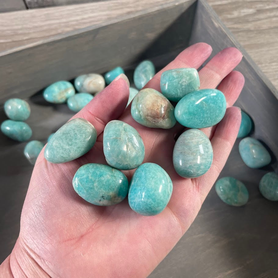 wholesale gemstone tumbled stones, amazonite