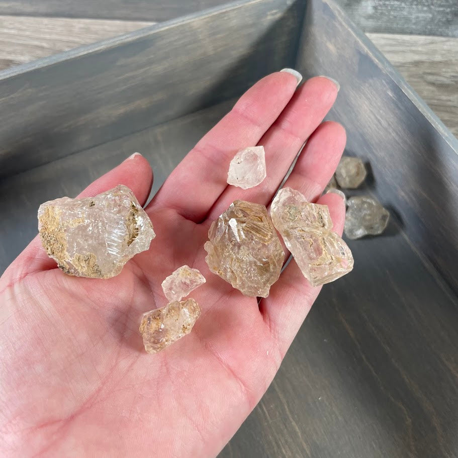 clear quartz pakimer style points for metaphysical shops