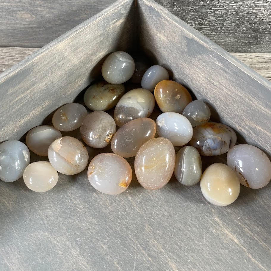 Agate tumbled stones polished bulk wholesale lot