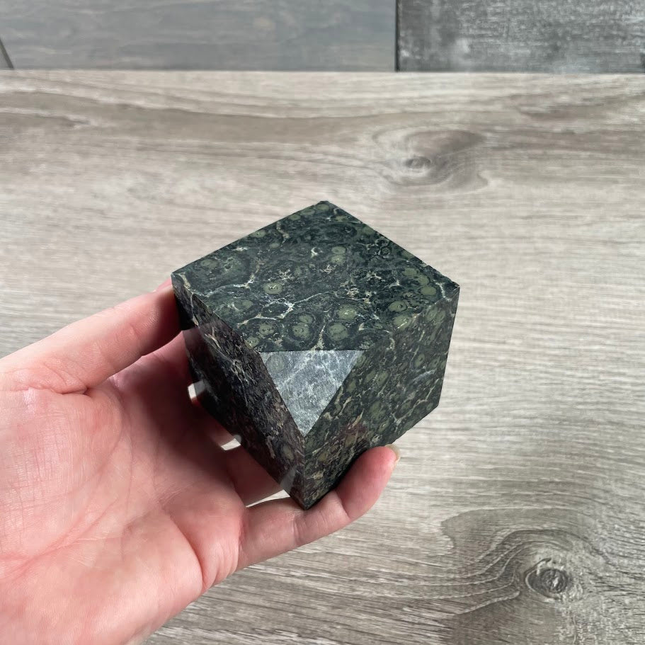 polished kambaba jasper cube stone for energy work