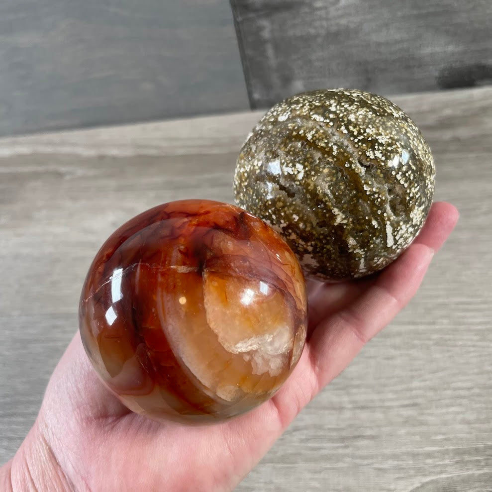 Madagascar Assorted Crystal Spheres by the Ounce | Wholesale Mixed Gemstone Spheres