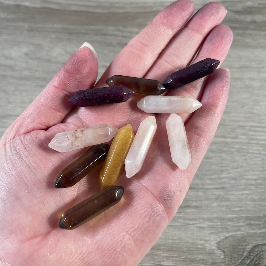 Assorted Double Terminated Crystal Points – Set of 10