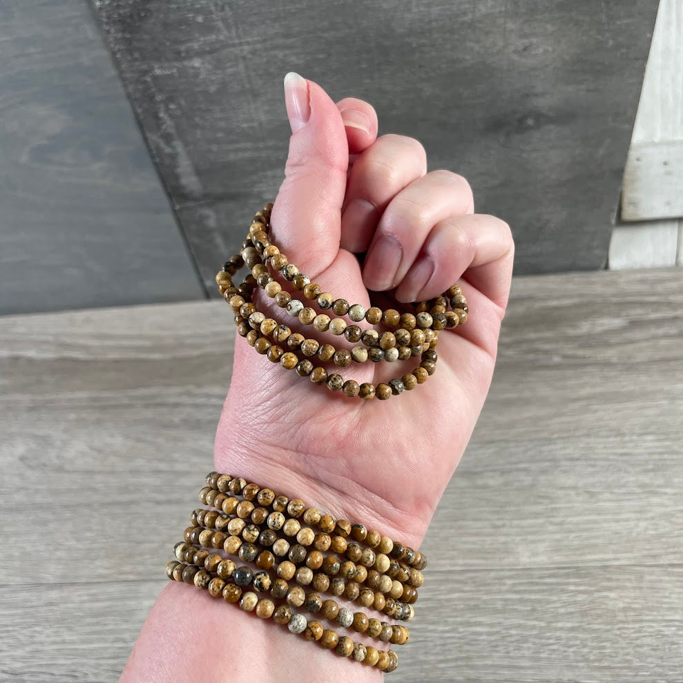 Bracelets Gemstone Bead 4mm - Crystal Shops & Gift Retailers