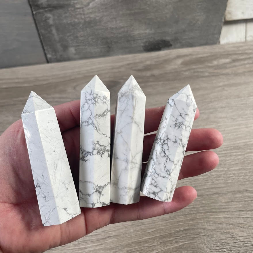 howlite obelisk crystals for intention setting bulk orders