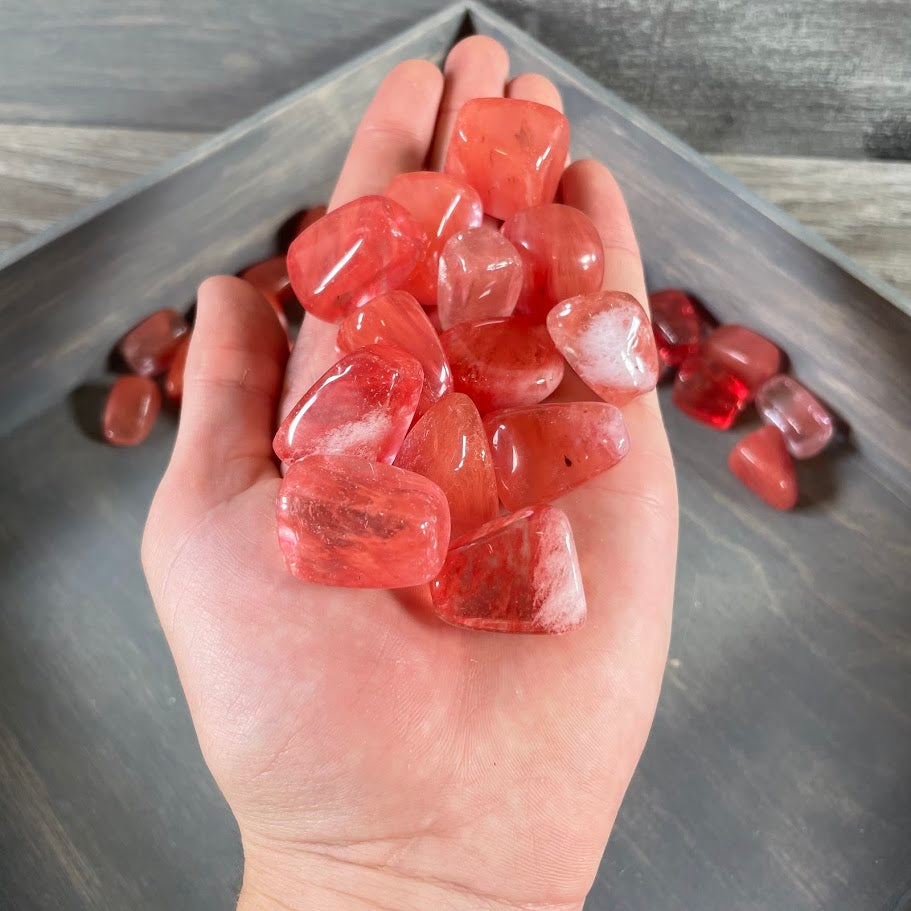 Bulk Cherry Quartz healing stones for resale metaphysical shops