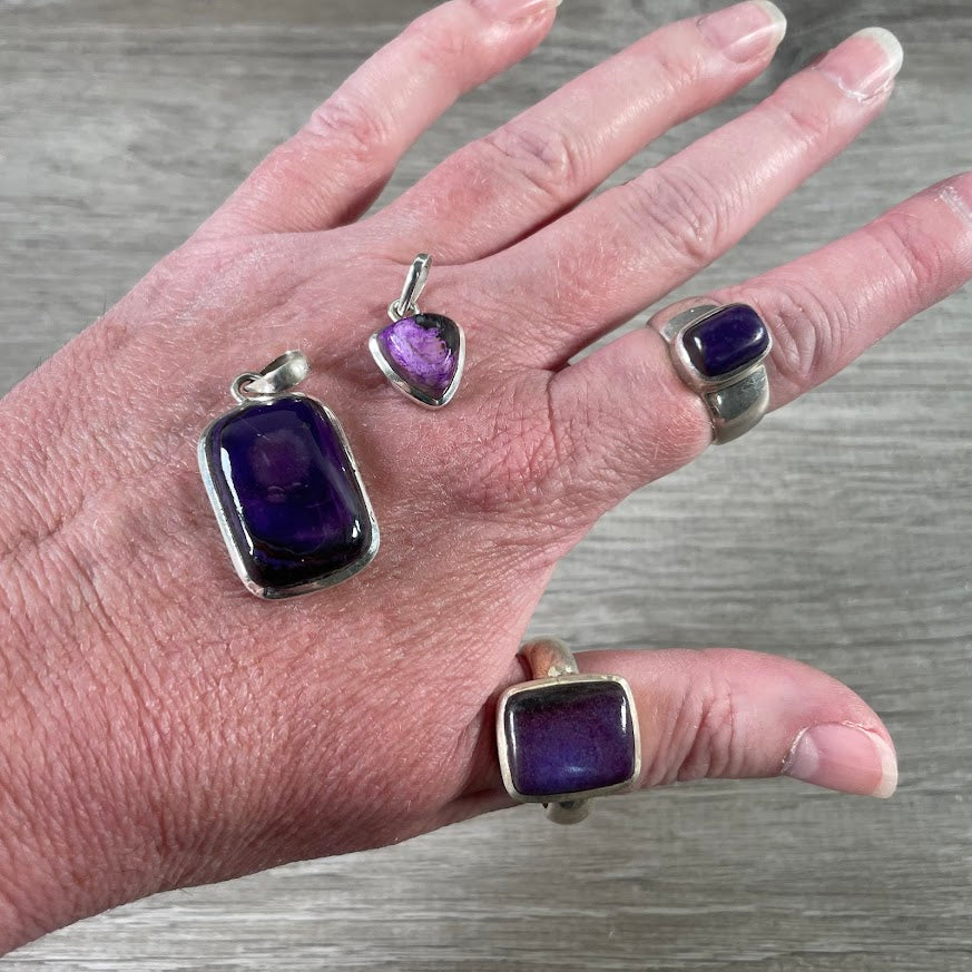 wholesale sugilite silver jewelry assortment