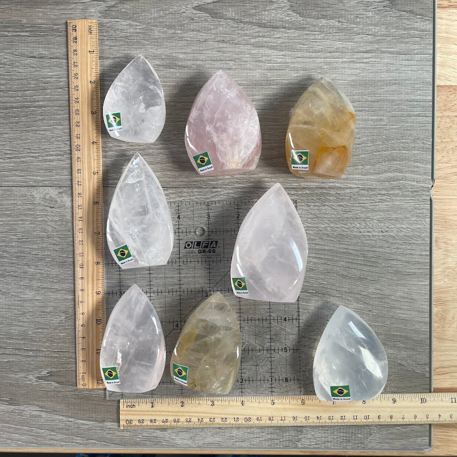 Brazilian Crystal Flame Lot – Display Pieces for Gift Shops