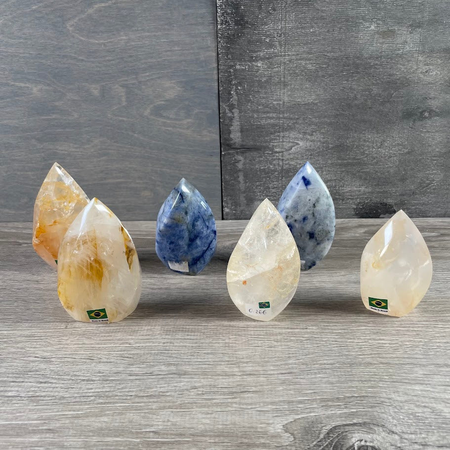 Brazilian Crystal Flame Lot – Display Pieces for Gift Shops